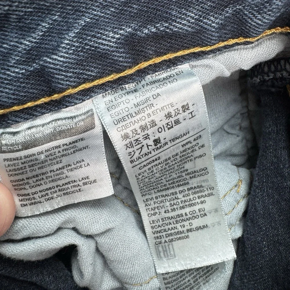 Levis 501 Jeans Mens 33x32 Fits 33x31 Button Fly Straight Leg Blue Denim